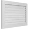 Ekena Millwork Vertical Surface Mount PVC Gable Vent: Functional, w/ 3-1/2"W x 1"P Standard Frame, 42"W x 28"H GVPVE42X2801SF - alternate 4